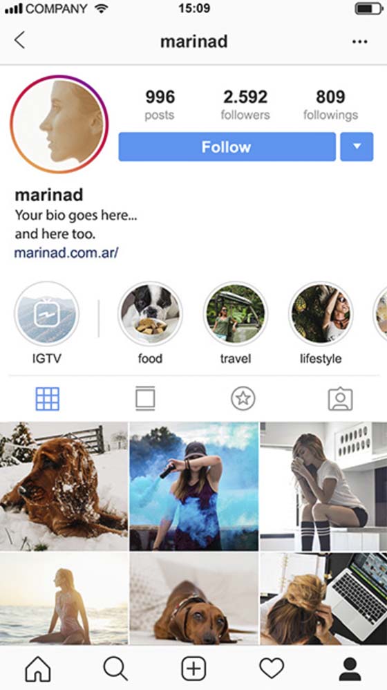 Monitorare il profilo Instagram su iOS